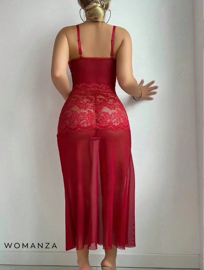 Robe élégante avec dentelle